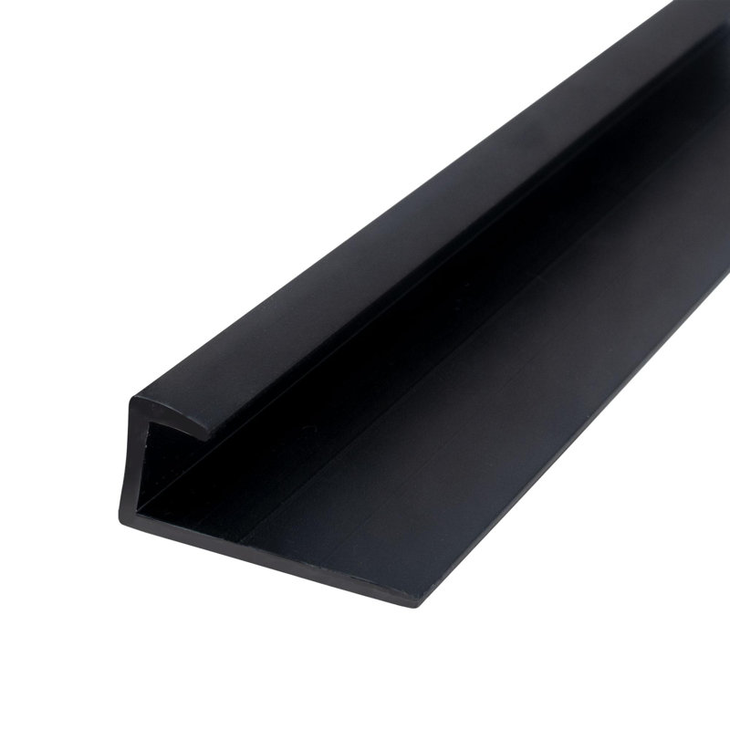 3/8" Styrene Cap Moulding | Pro Pack, Black