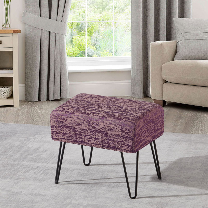 Nipinnawasee Upholstered Ottoman, Orchid Mist