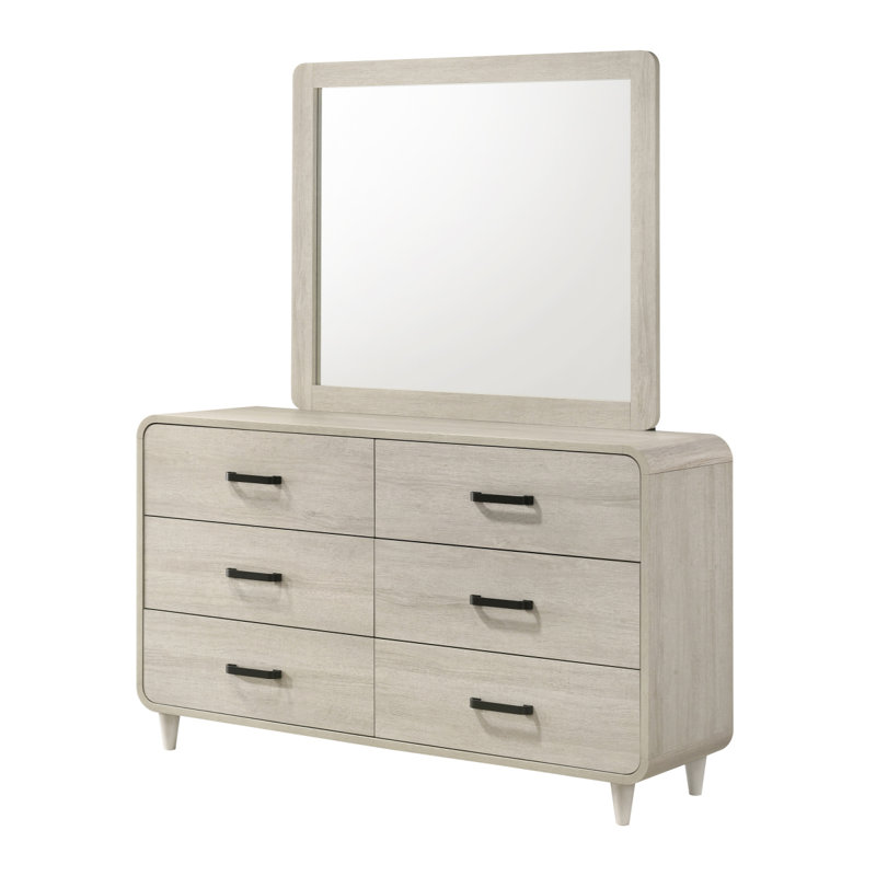 Commode 6 tiroirs avec beaucoup de rangement pour la chambre à coucher