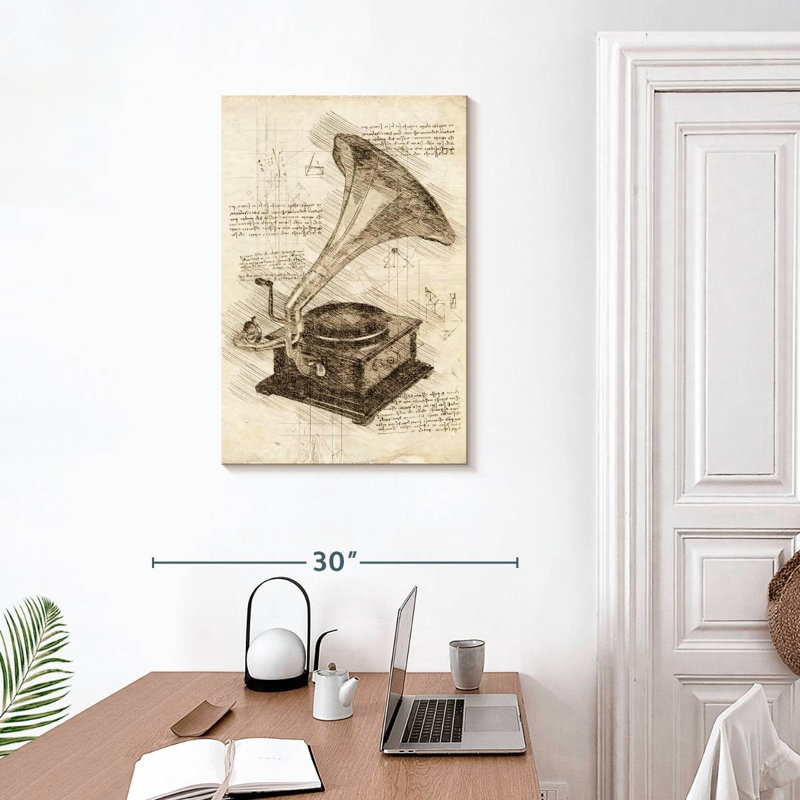 Abarca Old Gramophone, 30" H x 20" W