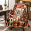 Couverture de Noël douillette, jeté en molleton motif Père Noël et scène hivernale, décoration festive pour canapé, lit et maison en toutes saisons-137005801