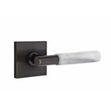 Select Round Passage (Hall & Closet) Door Lever with Square Rosette