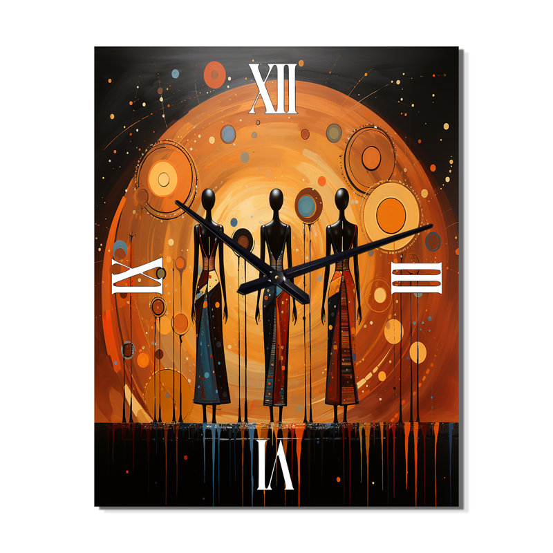 Jacquon - Horloges murales afro-américaines, H 32 po x l 16 po x P 1 po
