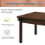 Wesvara 63" x 40" 2-in-1 Board Game & Dining Table with Removable Top, Cup Holders & Solid Wood Legs