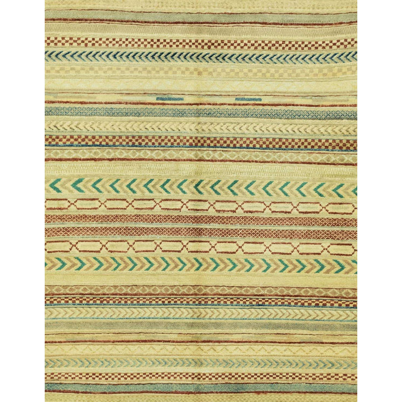 Tapis décoratif multicolore à motif abstrait, Rectangle 5 pi x 7 pi