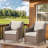 Littlerock Outdoor Patio Wicker Chair With Cushions (Set of 2)-1469051096