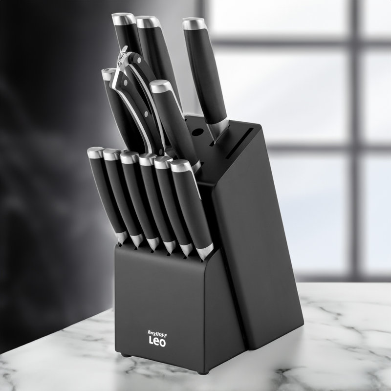 BergHOFF Graphite Stainless Steel 13Pc Knife Block Set