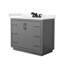 Icon 42" Freestanding Single Bathroom Vanity with Cultured Marble Top-533589224-533589217