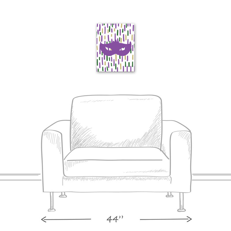 Conffeti Mask Print On Canvas