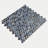 Indigo Smoke Penny Round 12 in. x 13 in. Porcelain Mosaic Floor and Wall Tile-1881274894