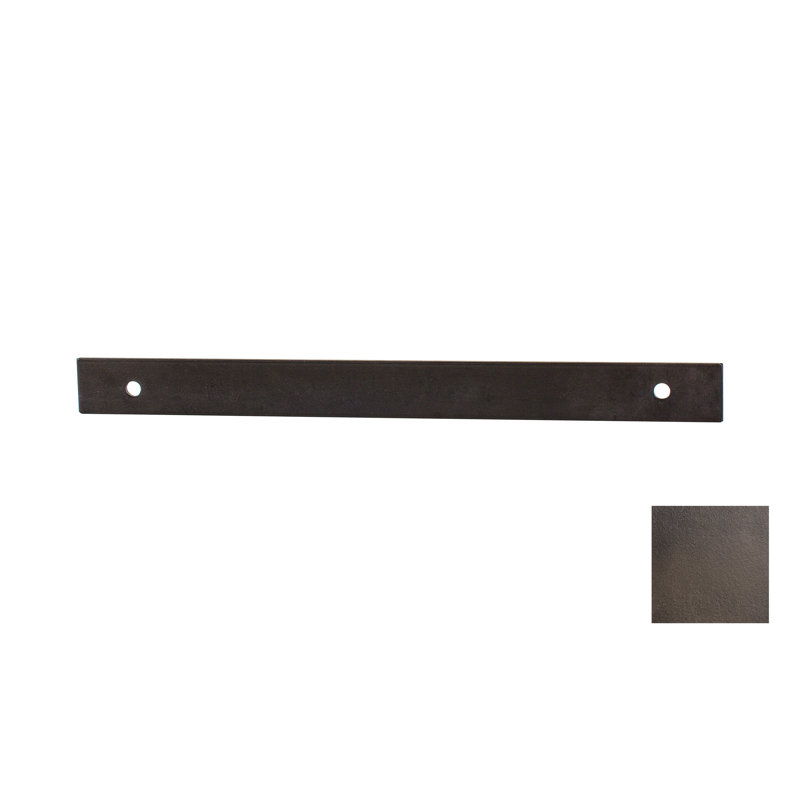 142 rails plats de qualité supérieure, Bronze peint, 72"