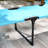 Adjustable Folding Lounge Chair With Cushion, Sunshade Roof, Pillow & - Blue For Beach, Camping, Hiking Camping Sun Chaise Outdoor Enthusiasts