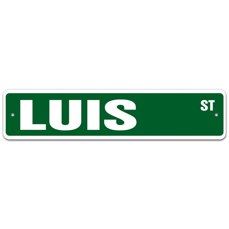 Plaque de rue Gaines, H 6 po x l 24 po x P 0,1 po