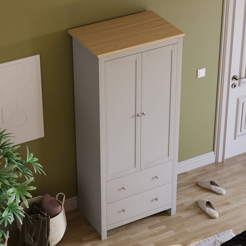 Morley 2 Door Wardrobe, Grey