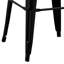 Tabouret de bar et de comptoir en métal de style champêtre rustique Kendraya-24030453-48735756-48735760