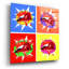  «Lips 3» par Mark Ashkenazi, art mural en verre acrylique, 12 po x 12 po-101620293