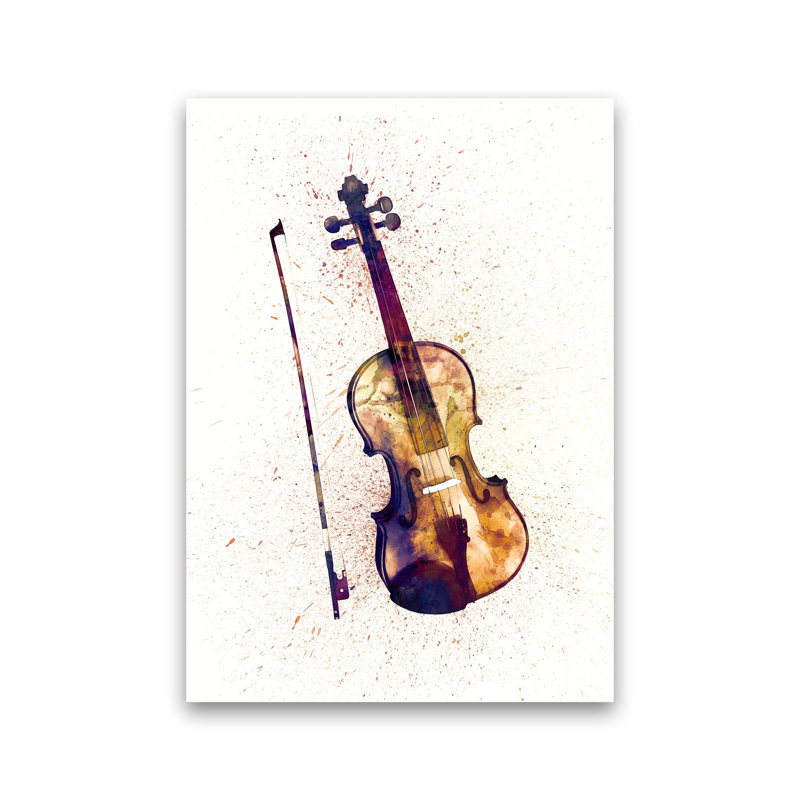 Violin by Michael Tompsett - Print, Unframed, 42cm H x 30cm W x 1cm D