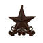 Porte-essuie-tout en fonte brun rustique Western Farmhouse