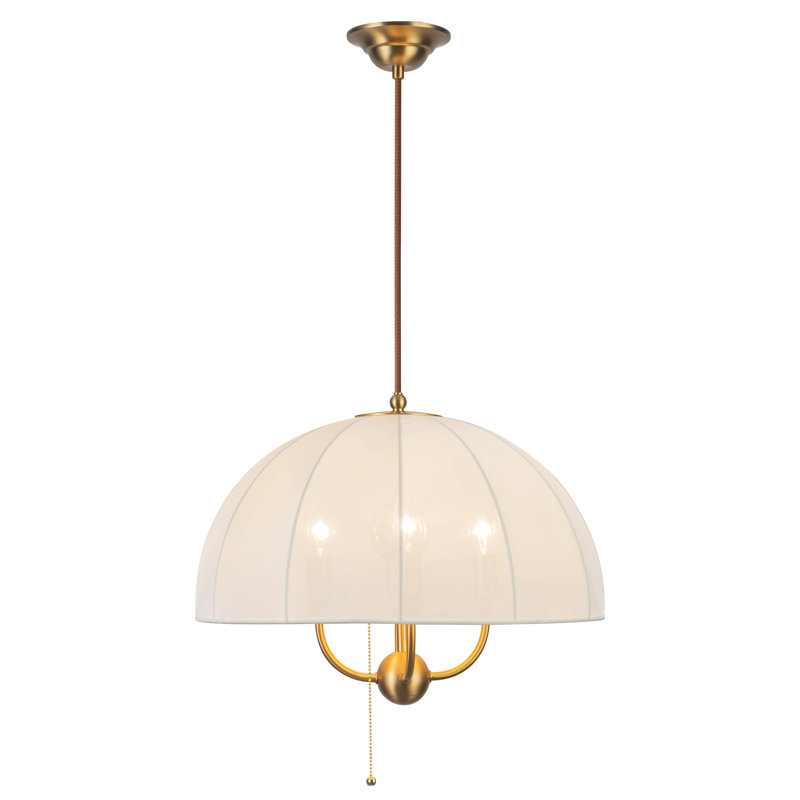 Luminaire suspendu Crosby, Doré, H 87,25 po x l 18 po x P 18 po