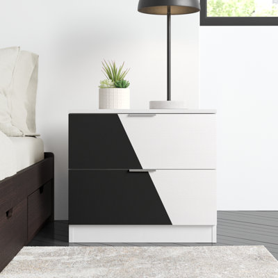 Table de chevet 2 tiroirs Anastatius Alyisa