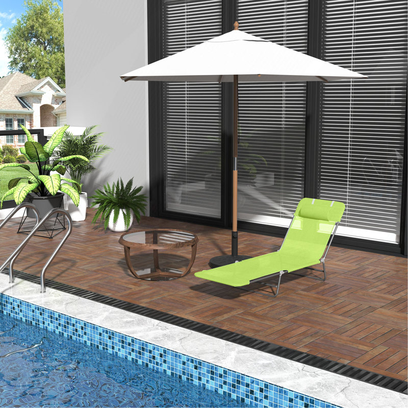 Méridiennes pliantes Sun Lounger, Vert
