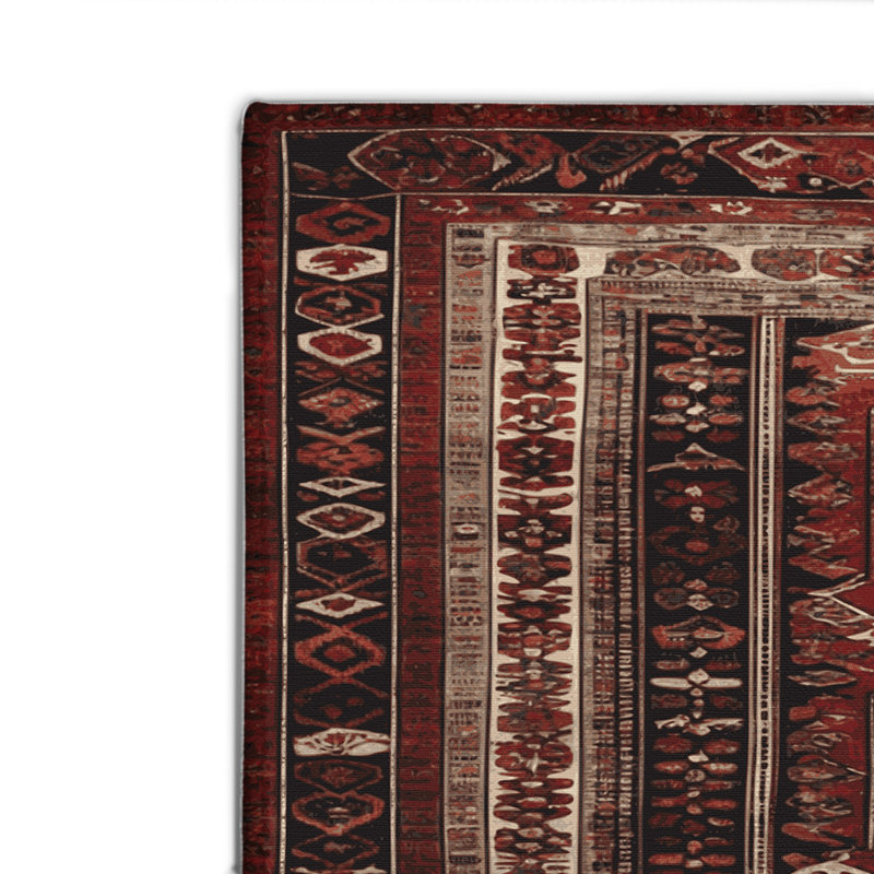 Tapis turc intérieur et extérieur brun, Rectangulaire 8 pi x 10 pi