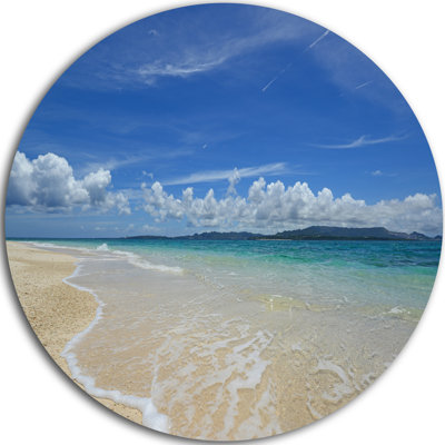 «Gorgeous Beach in summertime», reproduction de photo sur métal
