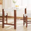 Ensemble de table de salle à manger 3 pièces à hauteur de comptoir pour 2 personnes, table de bar en faux marbre et 2 chaises rembourrées, ensemble de salle à manger moderne de style Mid-Century pour la salle à manger, cuisine de pub, petite place