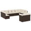 Ensemble de canapé de jardin PE rotin, acier thermolaqué grand-2044189010-2044189035