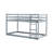 Twin Over Loft Bed Grey - Crafted From Solid Rubber Wood And Provided With A For Easy Access Wooden With Convenience-1084975833
