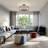 5-Light Round Flush Mount With Open Cage