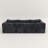 Gray Corduroy Cloud Modular Sectional Sofa, Deep Seat Soft Frame Design, Configurable L and U Shape, No Assembly Required with 2 Ottomans for Living Room-929932478