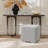 18.5" Wide Modern Square Boucle Upholstered Ottoman-1221993707