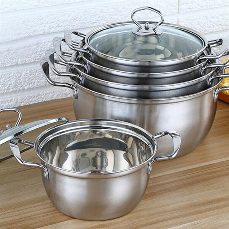 Ankoor 5 - Piece Stainless Steel Cookware Set