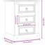 Leadley 53 cm W Bedside Table