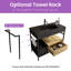 Meuble-lavabo 36 po avec lavabo, pieds en métal, porte-serviettes, tiroir et panier à linge-122502077-122502074