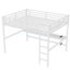 Lit plateforme contemporain contemporain en similicuir noir durable, parfait pour les chambres modernes et peu encombrantes