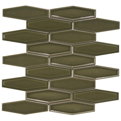 1.5" x 4.9" Porcelain Honeycomb Mosaic Floor Use Tile