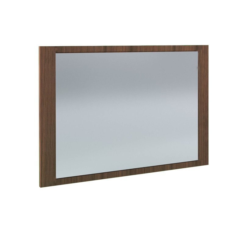 Trejo Glass Flat Wall Mirror, Aluminium, 70cm H x 110cm W