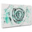 Mint Green Rose Watercolour - Wrapped Canvas-56662304