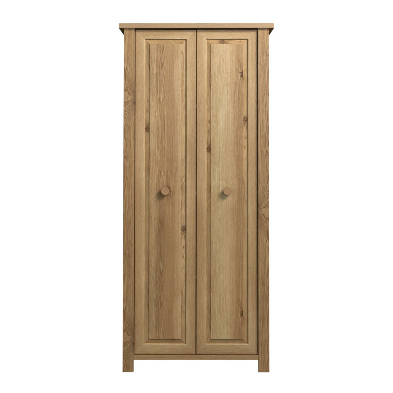 Armoire de rangement de style maison de campagne rustique, finition brune