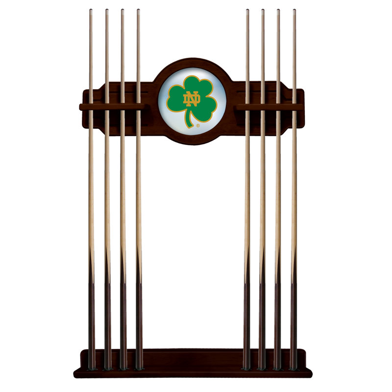 Porte-queues de billard NCAA, English Tudor, Fighting Irish de Notre Dame (trèfle)