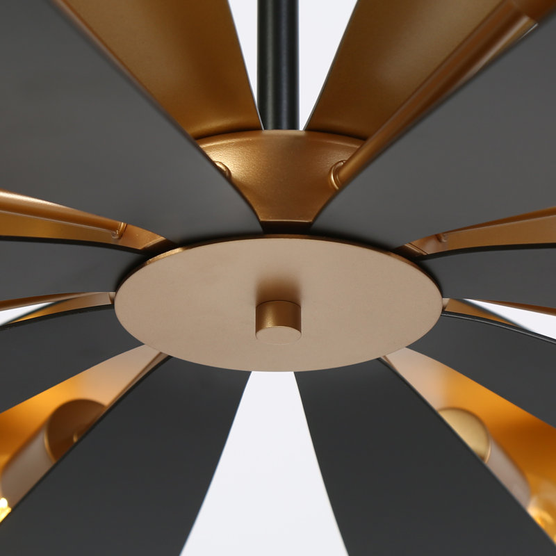 Grand lustre géométrique à intensité variable 8 lumières Ulrich