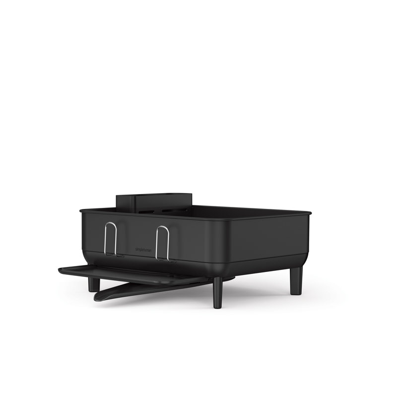 Simplehuman Compact Steel Frame Dishrack, Matte Black