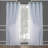 Double Layer Indoor Curtains, 2-Pack Set