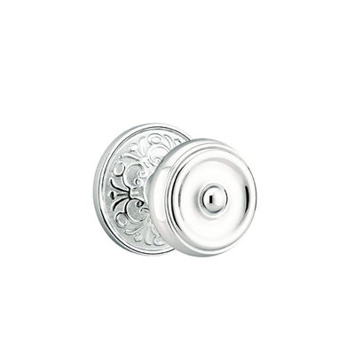Ensemble de boutons d'intimité Emtek avec rosette Lancaster et bouton Waverly