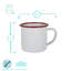 Argon Tableware - White Enamel Espresso Cups-118078783-118067560