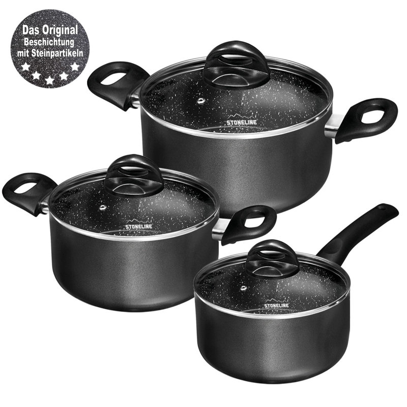 6 - Piece Non-Stick Aluminum Cookware Set