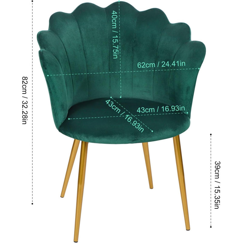 Tisa 43Cm Wide Tub Chair, Green