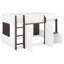 Lit mezzanine pour enfants avec maisonnette et rangement-1561555535